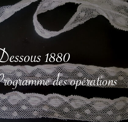 Dentelle pour dessous 1880 à venir - Carnet de recherches de Lucie Choupaut