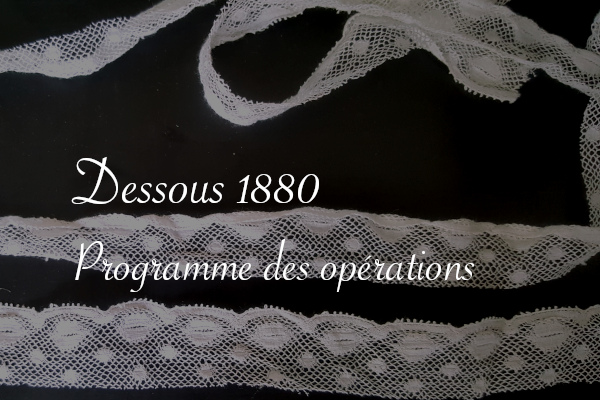 Dentelle pour dessous 1880 à venir - Carnet de recherches de Lucie Choupaut