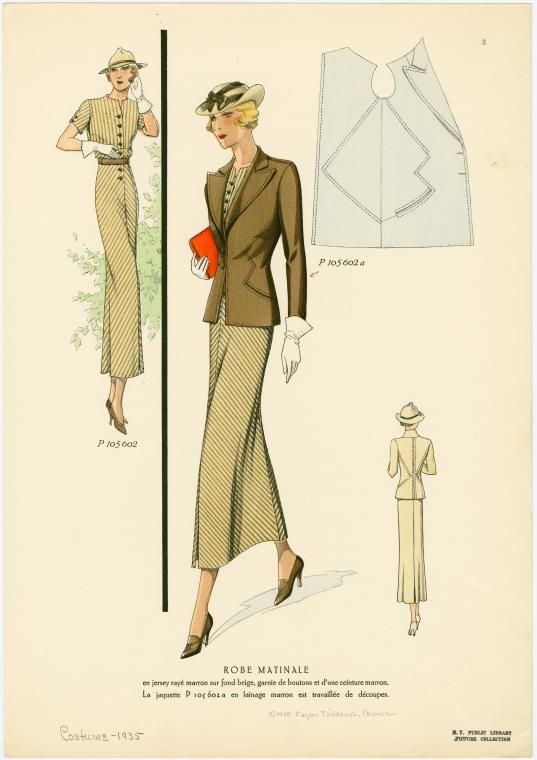 ensemble de costume de 1935