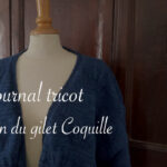 journal tricot gilet coquille - carnet de recherches de Lucie Choupaut