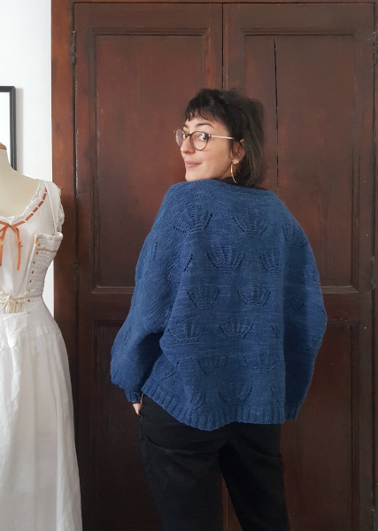 dos du gilet coquille terminé et bloqué