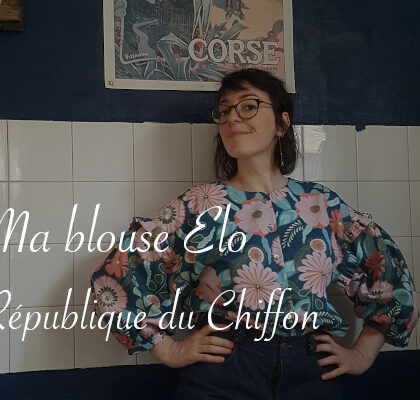 Blouse Elo République du Chiffon en crêpe de coton imprimé - Carnet de recherches de Lucie Choupaut