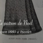 patron jupon 1880 tricoté main - Carnet de recherches de Lucie Choupaut