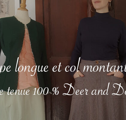 Ensemble Deer and Doe : jupe Fumeterre et col montant Dressed - Carnet de recherches de Lucie Choupaut