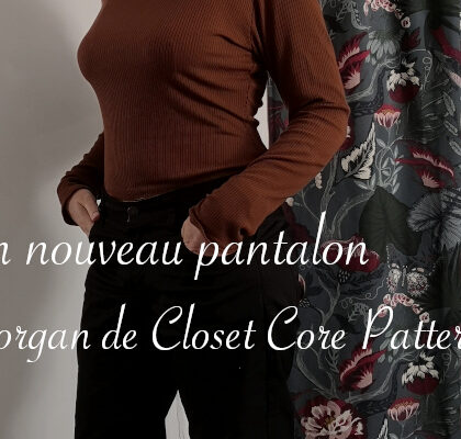 Pantalon Morgan en gabardine - Carnet de recherches de Lucie Choupaut