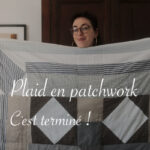 Plaid en patchwork fini - Carnet de recherches de Lucie Choupaut