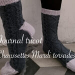 Journal tricot : fin des chaussettes Mardi torsades - anar(t)chie, journal de bord