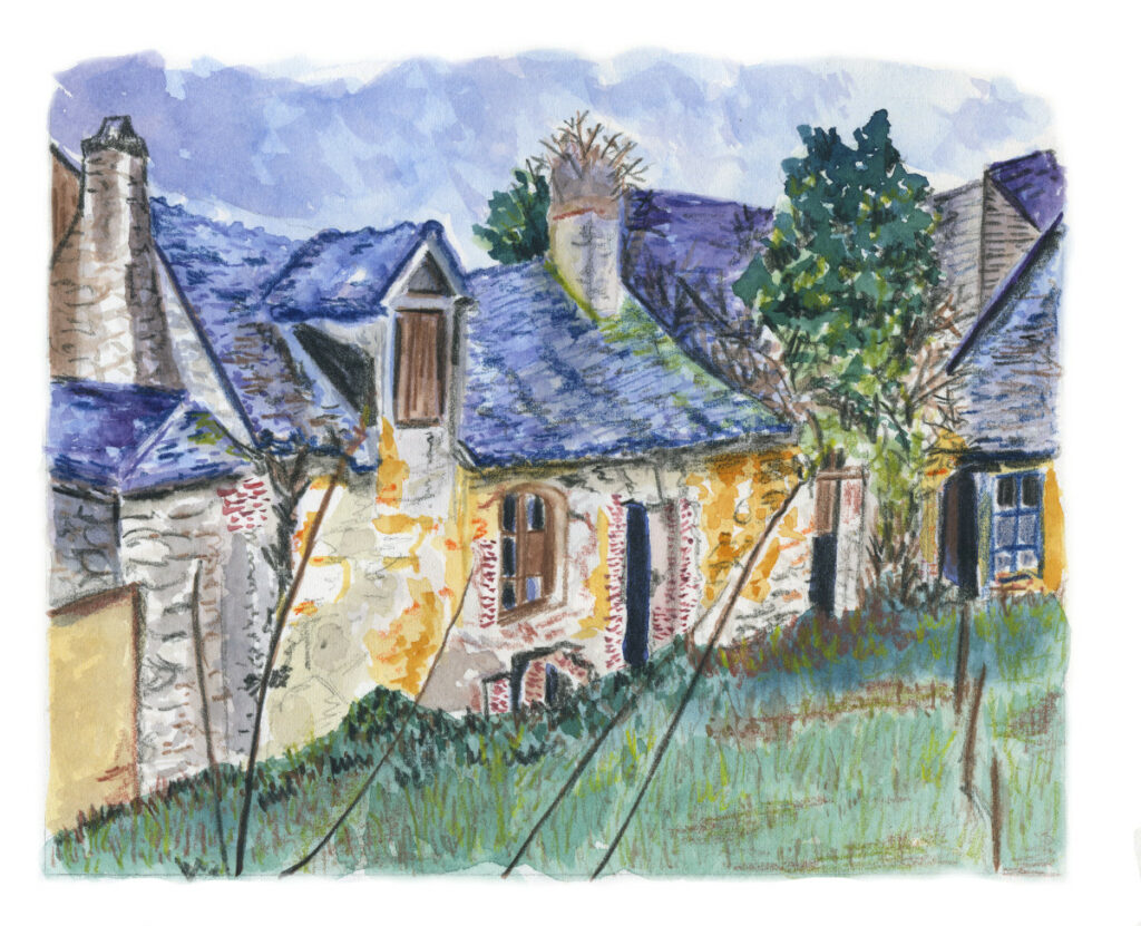 La maison de la sorcière, illustration de Lucie Choupaut