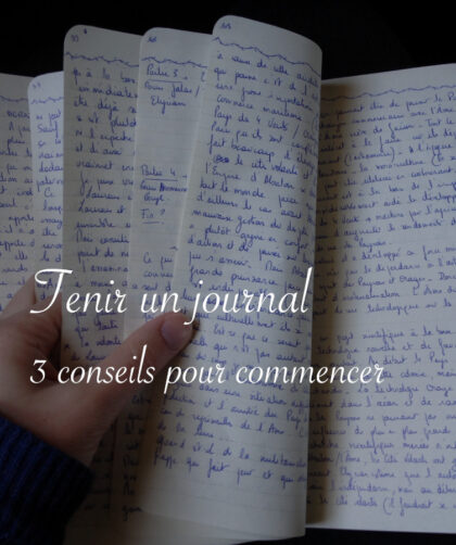 Trois conseils pour commencer un journal - Lucie Choupaut, écriture, illustration, diy