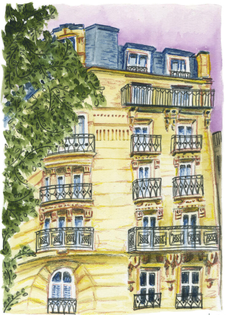 Illustration Rue de Tolbiac par Lucie Choupaut