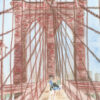 détail de l'illustration "Touriste sur le Brooklyn Bridge"