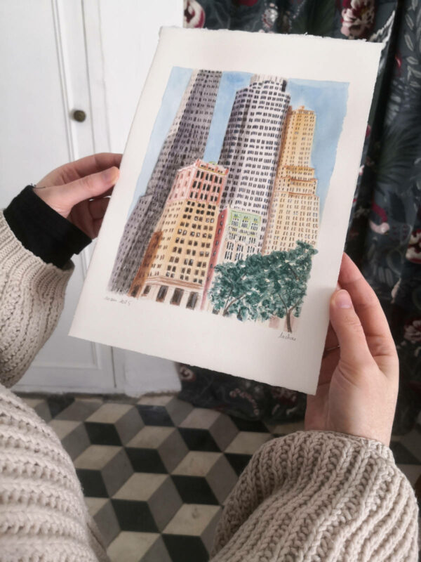 shooting illustration "L'histoire de Wall Street"