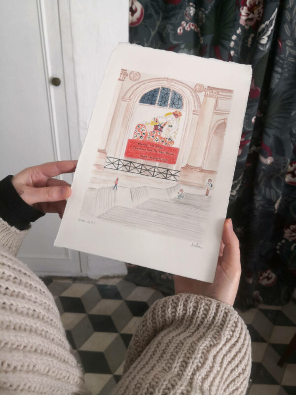 Shooting illustration originale "Visite au Met"