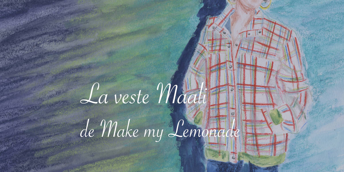 La veste Maali de Make my Lemonade cousue dans un coupon vintage - Lucie Choupaut