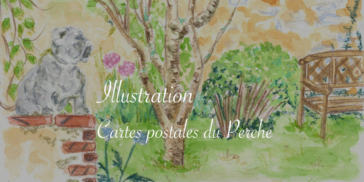 Illustration : cartes postales du Perche - Lucie Choupaut