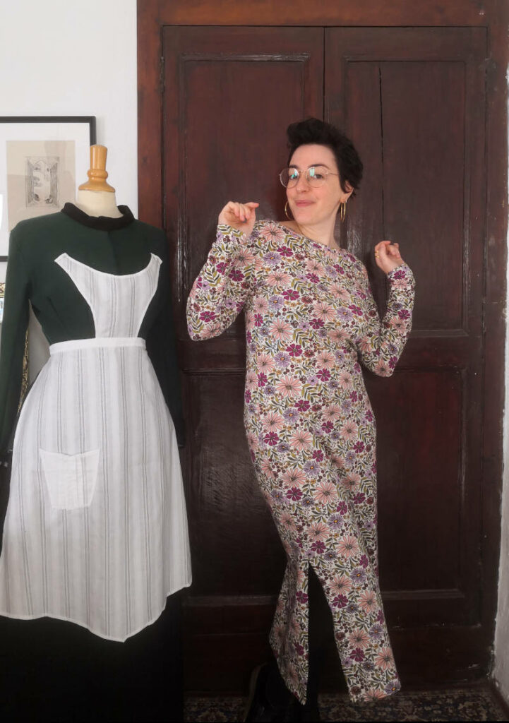 robe Ludmilla de Maison Fauve en jersey fleuri