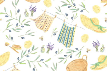 Portfolio - motif illustré savon de Marseille Lucie Choupaut