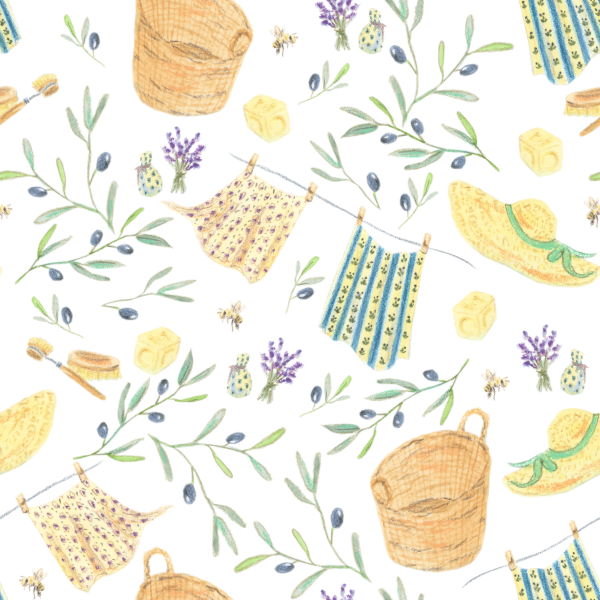 Portfolio - motif illustré savon de Marseille Lucie Choupaut