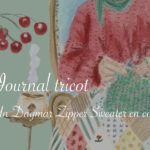 Journal tricot : Dagmar Zipper Sweater en cours - Lucie Choupaut