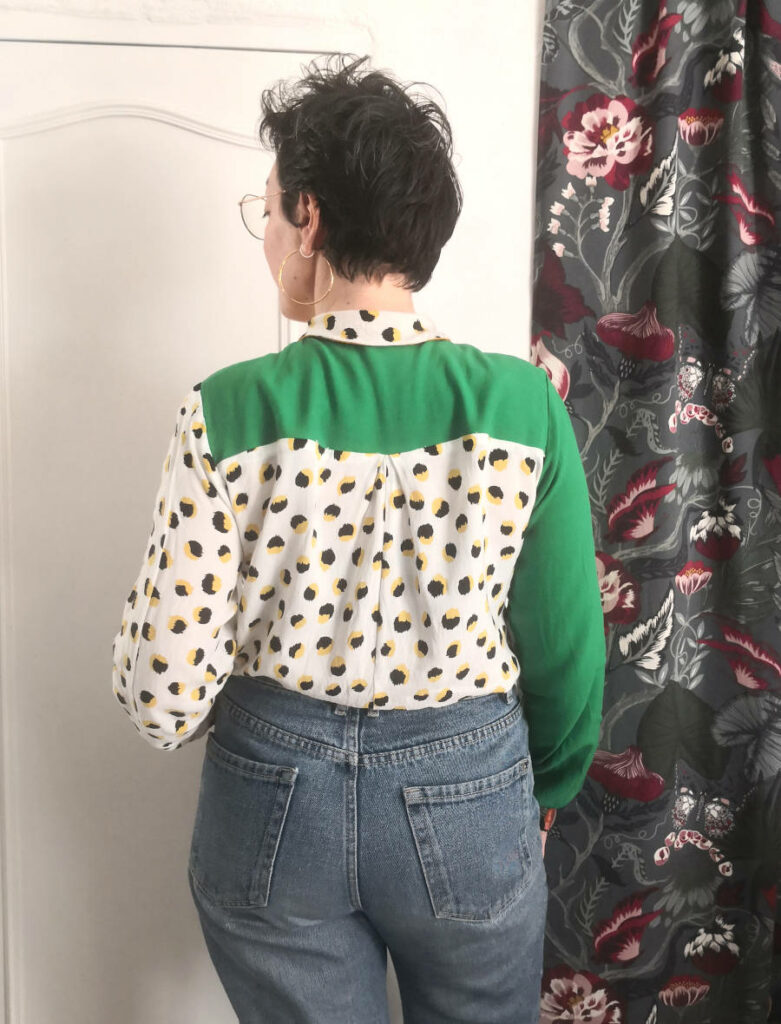 dos de la chemise Simona de Make my Lemonade en chutes de viscose