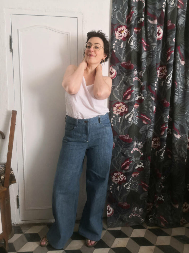 mon jean Ronsard de Maison Fauve en denim bleu