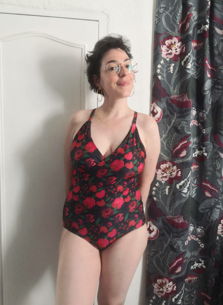 devant du maillot de bain une pièce en tissu Lise Tailor