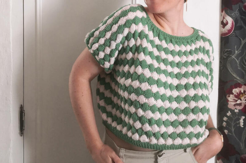 Top Mona de Lise Tailor tricoté en coton - Lucie Choupaut